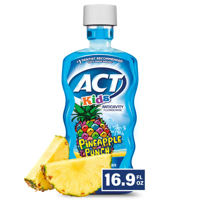 ACT Kids Anticavity Fluoride Rinse Pineapple Punch, 16.9 fl. oz.