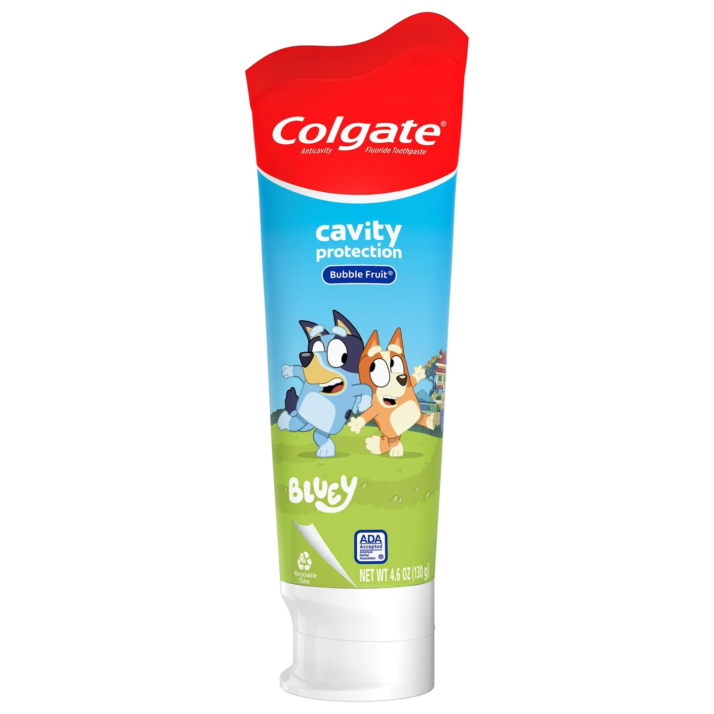 Colgate Bluey Kids Toothpaste with Fluoride Mild Bubble Fruit Flavor, 4.6Oz 130g