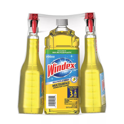 Windex Disinfectant Cleaner Multi-Surface, 2ct