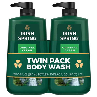 Irish Spring Body Wash for Men Original Clean, 30 fl. oz. 2pk