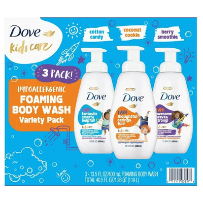 Dove Kids Care Foaming Body Wash Variety Pack, 13.5 fl. oz 3pk