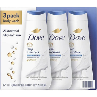 Dove Nourishing Body Wash Deep Moisture, 23 fl. oz. 3pk