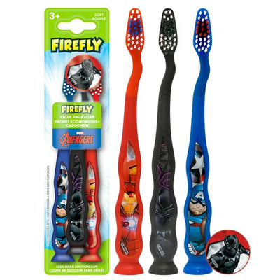 Firefly Avengers Toothbrush Set, 3Count