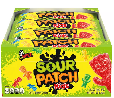 SOUR PATCH KIDS Soft & Chewy Candy, 3lb 1.36kg