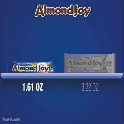 ALMOND JOY Coconut and Almond Chocolate Candy Bars, 3.62lb 1.64kg