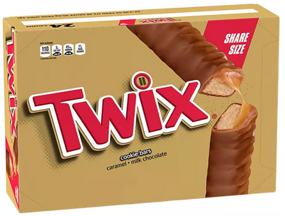 Twix Caramel Cookie Chocolate Candy Bars, 4.53lb 2.05kg