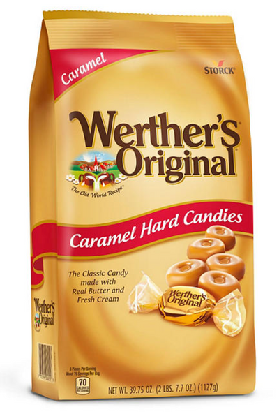 Werther's Original Hard Caramel Candy, 2.5lb 1.13kg