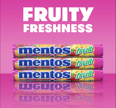 Mentos Fruit Variety, 1.24lb 0.56kg
