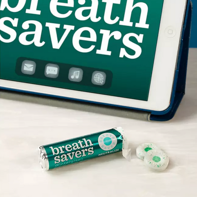 BREATH SAVERS Wintergreen Breath Mints, 0.56lb 0.26kg