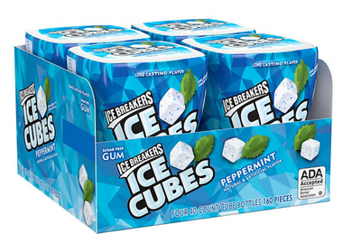 ICE BREAKERS ICE CUBES Peppermint Gum, 0.81lb 0.37kg