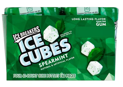 Ice Breakers Ice Cubes Spearmint Gum, 0.81lb 0.37kg
