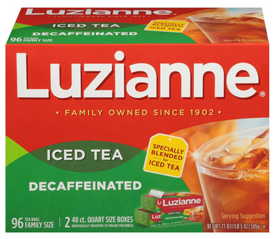 Luzianne Decaffeinated Tea, 96ct