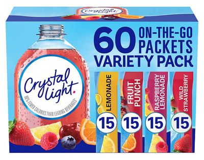 Crystal Light Lemonade Powdered Drink Mix Variety Pack, 60 ct.