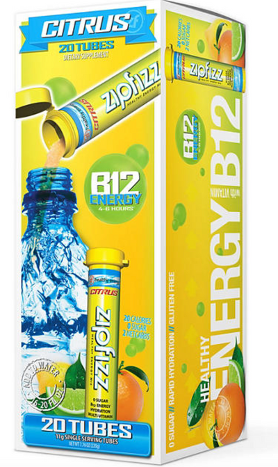 Zipfizz Energy Drink Mix Citrus, 20ct