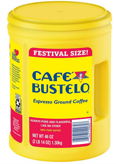 Café Bustelo Festival Size Dark Roast Ground Coffee Espresso, 2.875lb 1304g