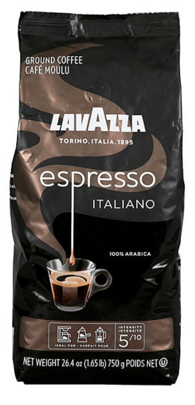 Lavazza Espresso Italiano Ground Coffee, 1.65lb 748g