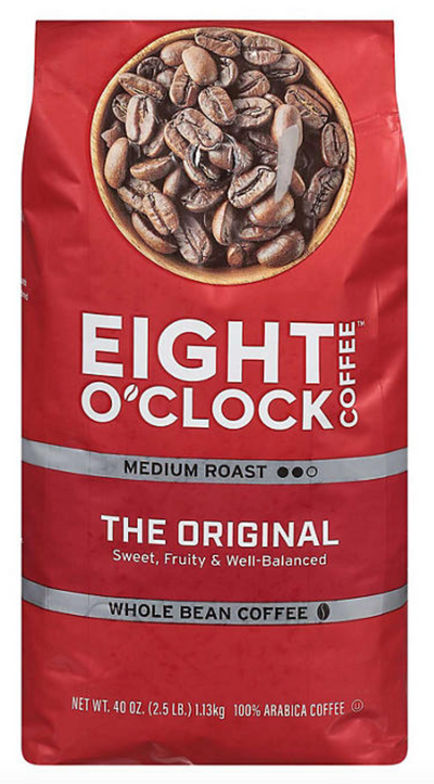 Eight O'Clock Whole Bean Coffee The Original, 2.5lb 1133g