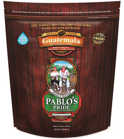 Pablo's Pride Gourmet Coffee Whole Bean Guatemala, 2lb 907g