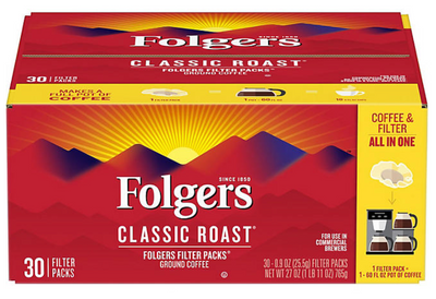 Folgers Filter Packs Coffee Classic Roast, 1.68lb 765g