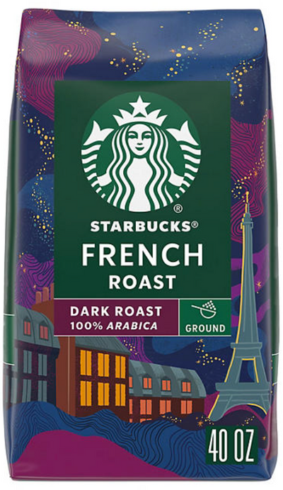 Starbucks Dark French Roast Ground Coffee, 2.5lb 1133g
