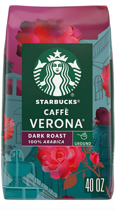 Starbucks Caffe Verona Ground Coffee Dark Roast, 2.5lb 1133g