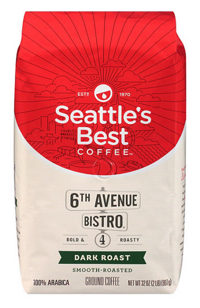 Seattle's Best Coffee 6th Avenue Bistro Ground Coffee, 2lb 907g
