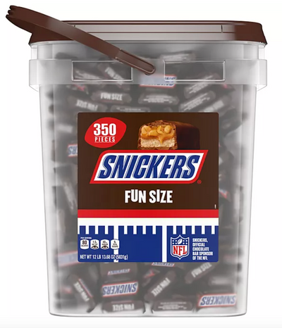 Snickers Fun Size Halloween Chocolate Candy Bars, 12lb 5443g