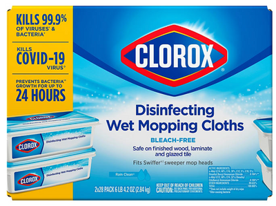 Clorox Disinfecting Wet Mopping Pad Refills Rain Clean Scent, 6.26lb 2.84kg