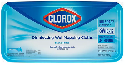 Clorox Disinfecting Wet Mopping Pad Refills Rain Clean Scent, 6.26lb 2.84kg