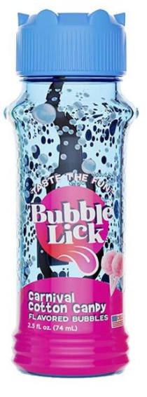 BubbleLick Cotton Candy, 74ml (Edible Bubbles for Kids and Dogs)