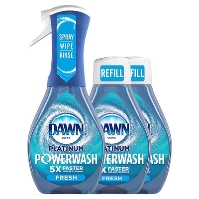 Dawn Platinum Powerwash Dish Spray & Refill Set Fresh Scent,  3lb 1.3kg