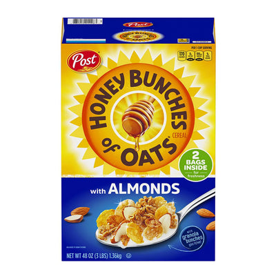 Honey Bunches of Oat with Almonds Cereal, 48oz