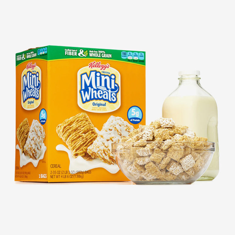 Kellogg's Frosted Mini Wheats Cereal, 55oz 1.55kg