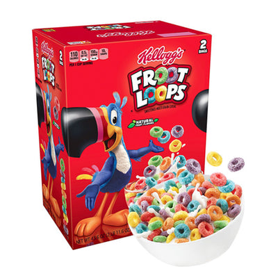 Kellogg's Froot Loops Cereal, 43.6oz 1.24kg