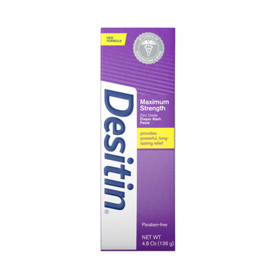 Desitin Maximum Strength Baby Diaper Rash Cream with 40% Zinc Oxide for Treatment, 4.8oz 136g