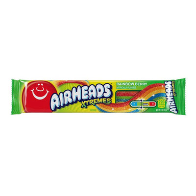 Airheads Xtrmes Belts sweetly Sour Candy, 2.25lb 1.02kg 18ct.
