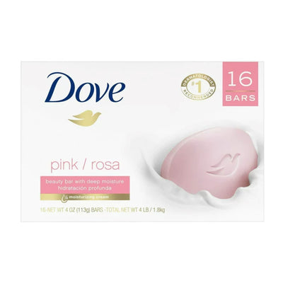 Dove Beuaty Bar Pink, 16ct
