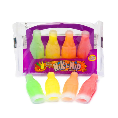 Nik-L-Nips Wax Bottle Mini Drinks, 4ct